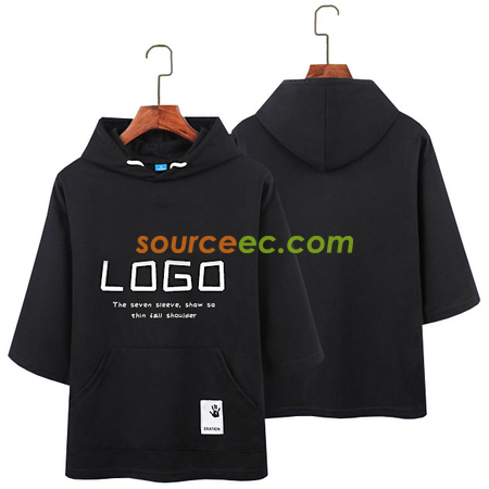 禮品訂造中袖帶帽文化衫紀念品