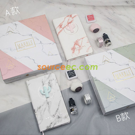 禮品訂造卡通創意手賬記事本套裝紀念品