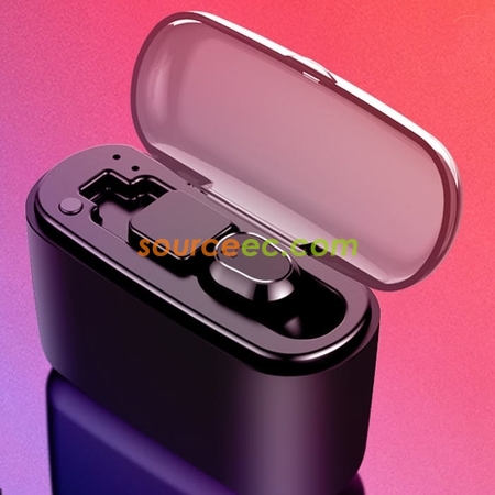 禮品訂造M8充電倉隱形藍牙耳機無線迷你掛耳式單入耳塞微型頭戴式運動開車紀念品