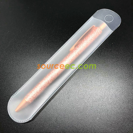 禮品訂造塑料圓角磨砂透明筆袋禮品筆袋紀念品
