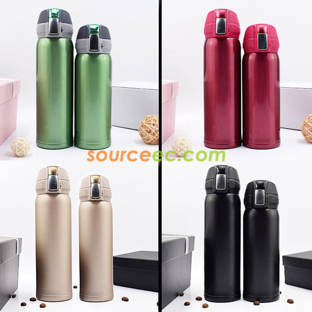 禮品訂造500ML 彈跳蓋不銹鋼保溫杯紀念品