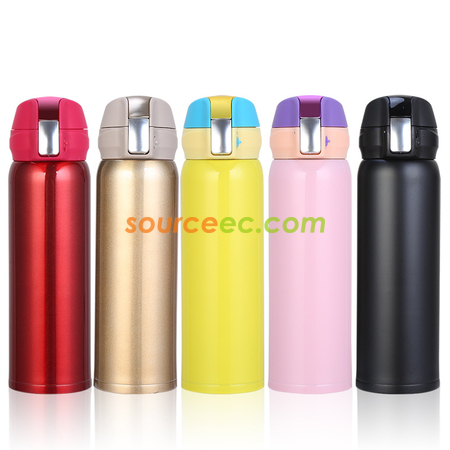 禮品訂造500ML 彈跳蓋不銹鋼保溫杯紀念品