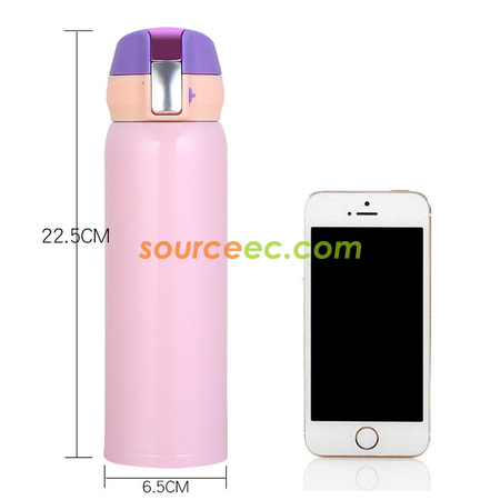 禮品訂造500ML 彈跳蓋不銹鋼保溫杯紀念品