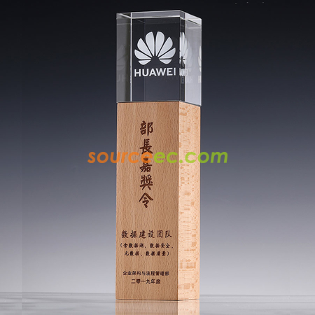 禮品訂造水晶獎杯定制創意新款獎牌立體內雕企業活動比賽頒獎獎品實木底座紀念品