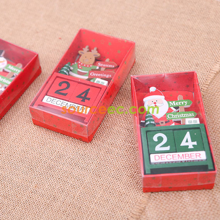 禮品訂造聖誕節裝飾品創意禮品手工木質日曆紀念品