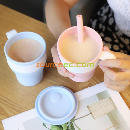 禮品訂造可折疊矽膠杯紀念品