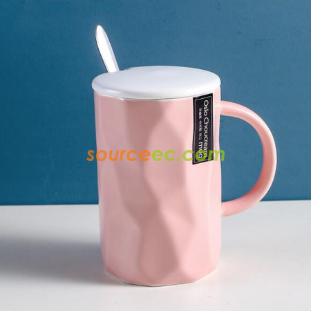 禮品訂造菱角陶瓷杯紀念品