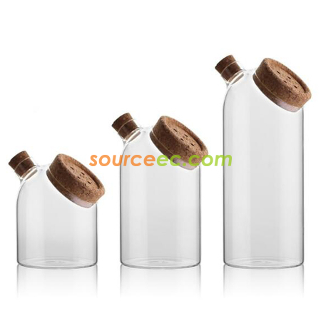 禮品訂造軟木塞玻璃密封罐紀念品
