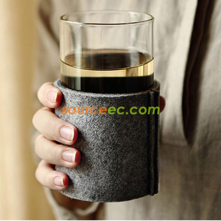 禮品訂造毛氈隔熱杯套紀念品