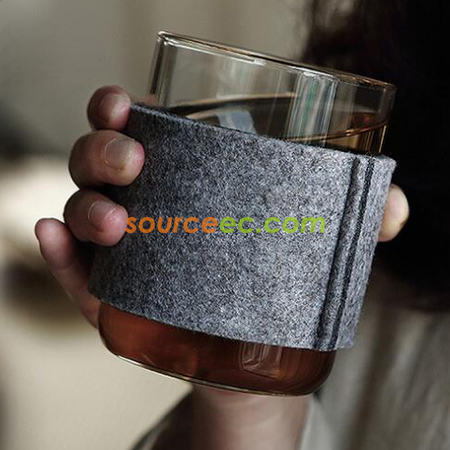 禮品訂造毛氈隔熱杯套紀念品