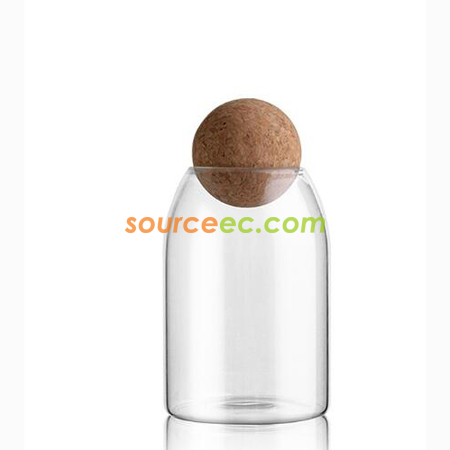 禮品訂造軟木塞玻璃密封罐紀念品