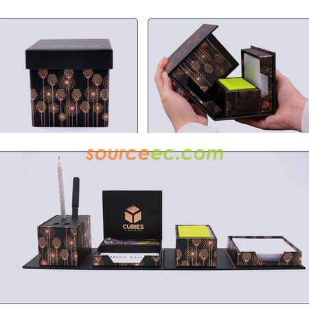 禮品訂造盒裝組合便利貼盒裝多功能禮品創意組合多功能便簽盒紀念品