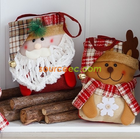 禮品訂造聖誕裝飾禮物袋紀念品