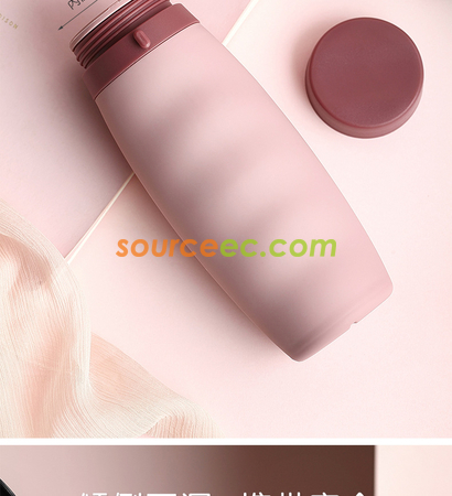 禮品訂造卷卷矽膠折疊水樽600ML紀念品