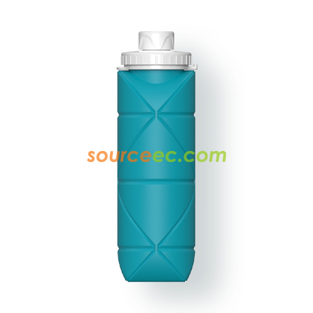 禮品訂造创意矽膠折疊水樽600ML紀念品