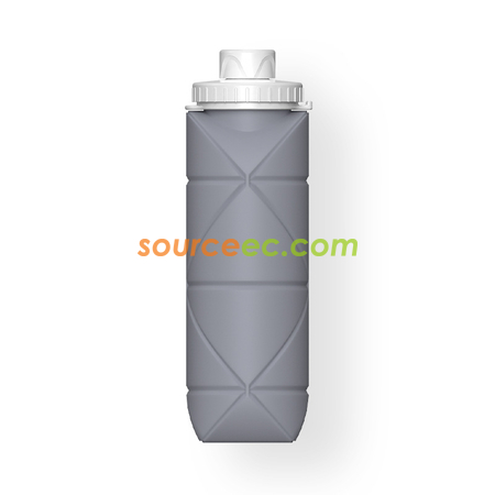 禮品訂造创意矽膠折疊水樽600ML紀念品