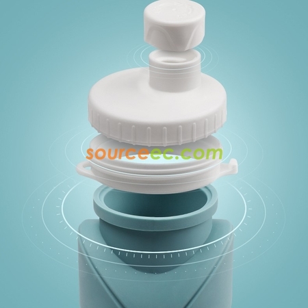 禮品訂造创意矽膠折疊水樽600ML紀念品