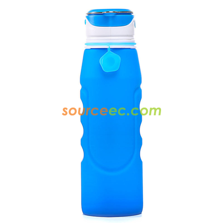 禮品訂造LED矽膠折疊水樽1000ML紀念品