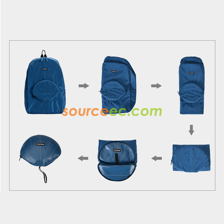 禮品訂造折疊雙肩包紀念品
