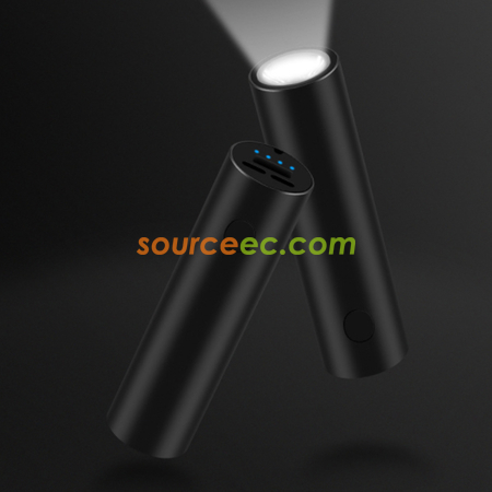禮品訂造帶線電筒移動電源紀念品
