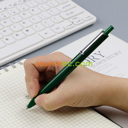 禮品訂造純色塑膠中性筆紀念品