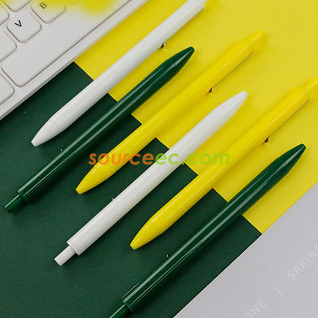 禮品訂造純色塑膠中性筆紀念品