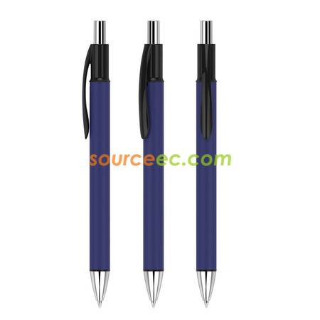 禮品訂造按動噴膠原子筆紀念品