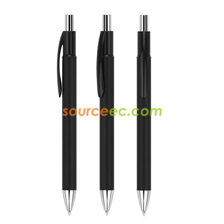禮品訂造按動噴膠原子筆紀念品