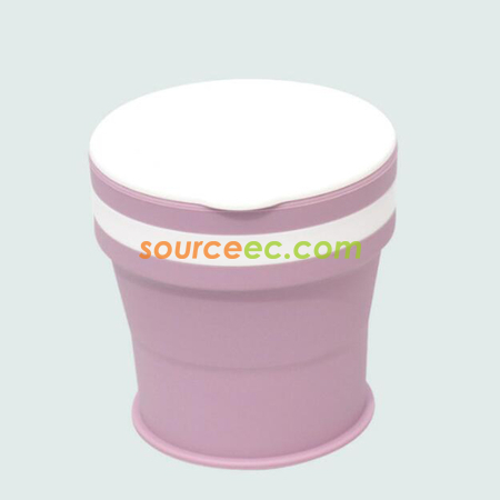 禮品訂造350ML 折疊矽膠咖啡杯紀念品
