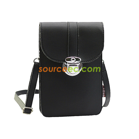 禮品訂造PU皮觸屏斜挎手機包紀念品