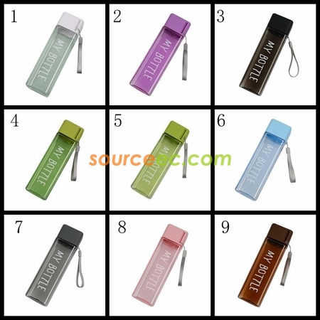 禮品訂造方形簡易運動水樽紀念品