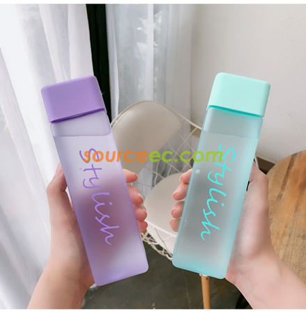 禮品訂造方形簡易運動水樽紀念品