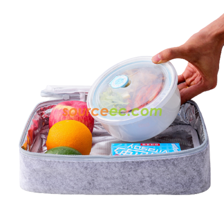 禮品訂造毛氈手提保溫袋紀念品