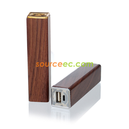 禮品訂造中國風方管木質移動電源2000Mah木頭充電寶鐳射雕刻logo紀念品