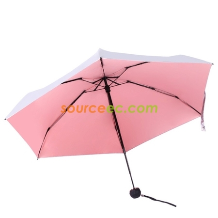 禮品訂造折疊銀膠迷你雨傘紀念品