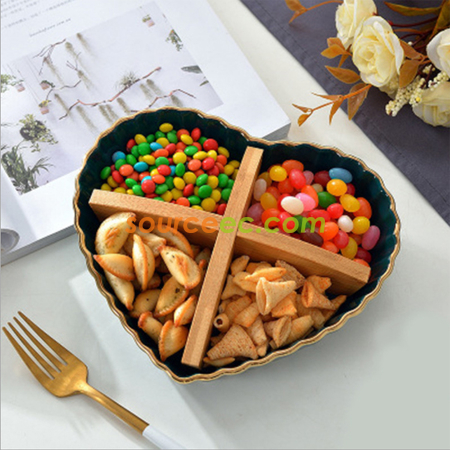 禮品訂造創意心型零食盤紀念品