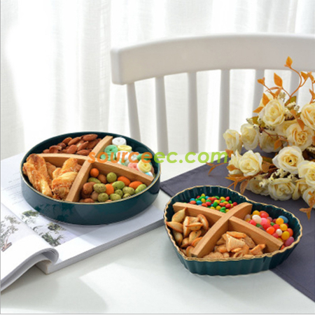 禮品訂造創意心型零食盤紀念品