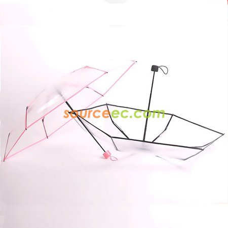 禮品訂造五摺透明迷你雨傘紀念品