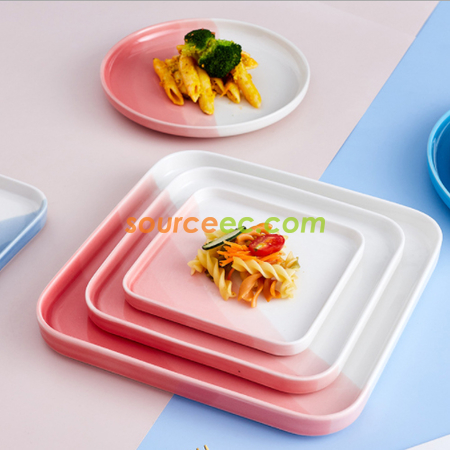 禮品訂造色彩繽紛陶瓷碟紀念品