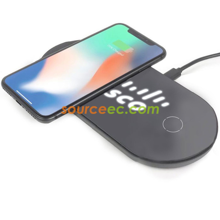 禮品訂造雙路無線充紀念品