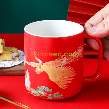禮品訂造中國風復古陶瓷杯紀念品