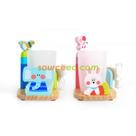 禮品訂造沙漏計時漱口杯紀念品