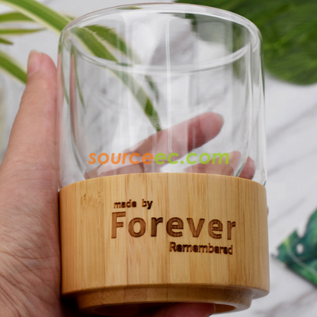 禮品訂造雙層玻璃杯紀念品