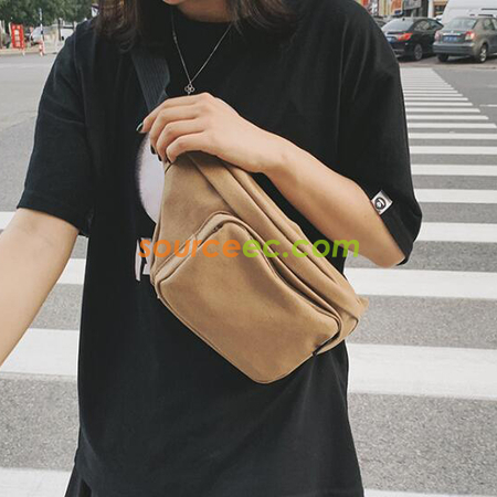 禮品訂造拉鏈帆布腰包紀念品