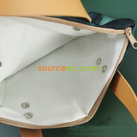 禮品訂造彩印帆布拉鍊手提包紀念品
