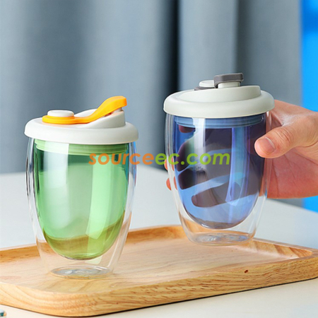禮品訂造雙層玻璃杯紀念品