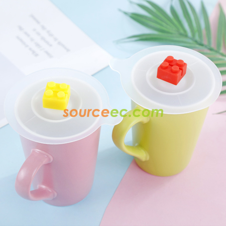 禮品訂造創意積木矽膠茶杯水杯蓋子紀念品