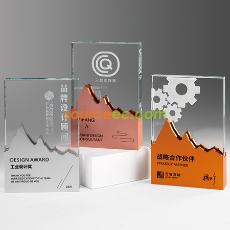禮品訂造金屬水晶座紀念品