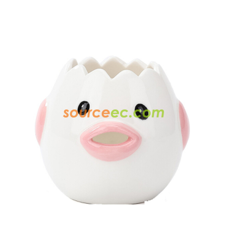 禮品訂造可愛卡通陶瓷分蛋器紀念品