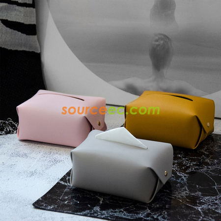 禮品訂造皮質紙巾盒紀念品